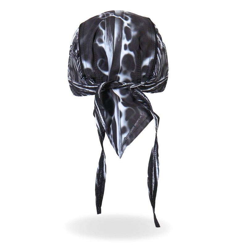 Hot Leathers 2284 Death Wings Head Wrap (Black, OSFM) - Image 3